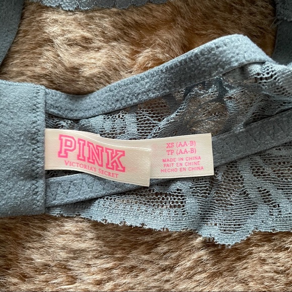 PINK Victoria’s Secret Grey Halter Bralette - Picture 3 of 3
